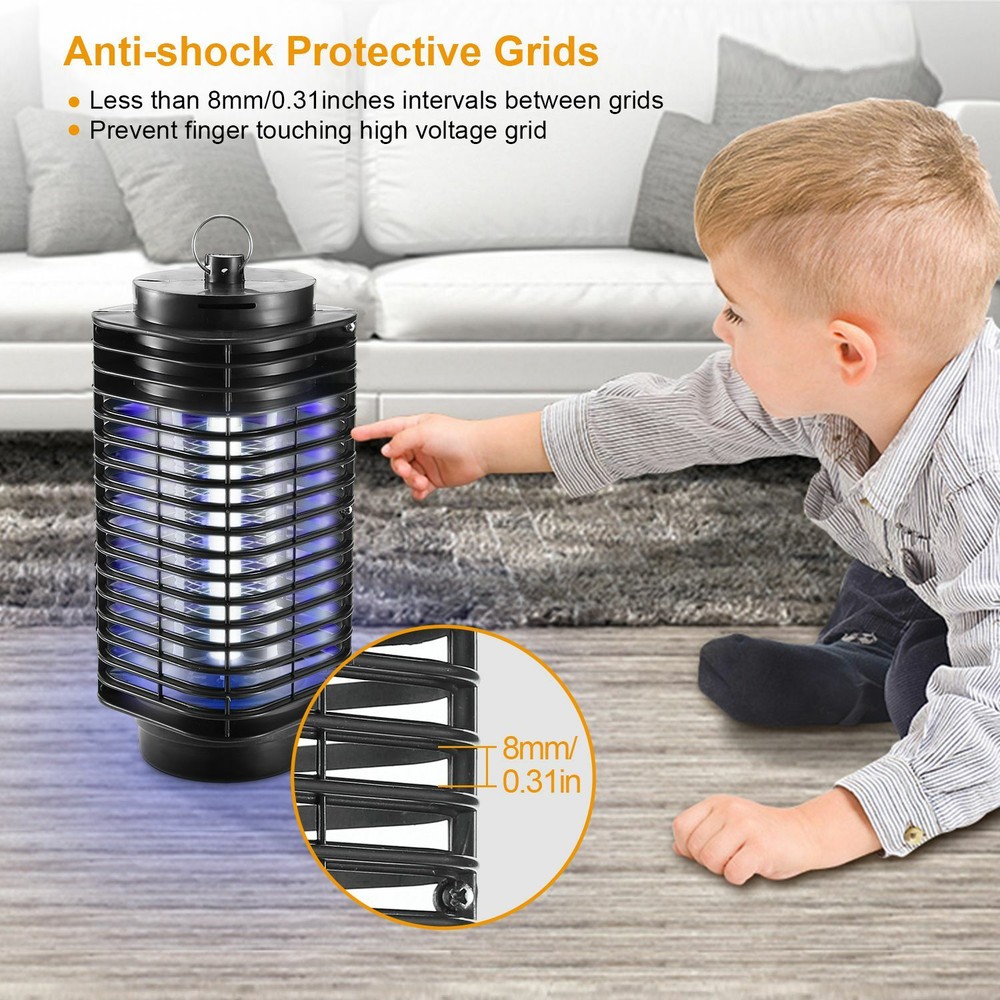 Electric Mosquito Fly Bug Insect Killer Zapper Light UV LED Trap Pest Control