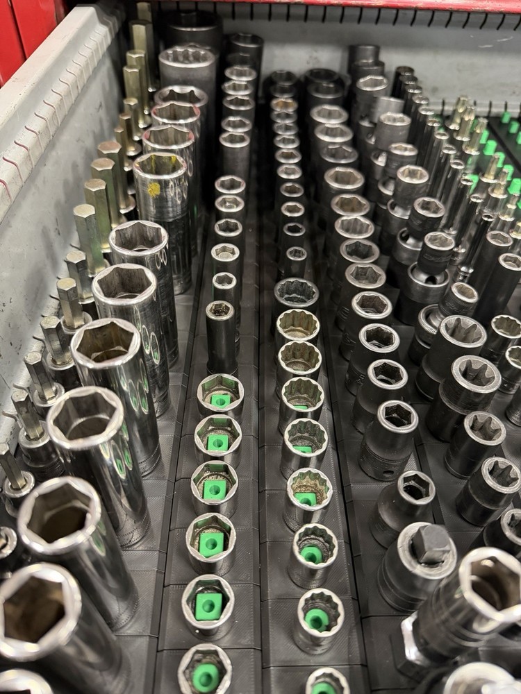 Variety 36 pack Modular Socket Organizer System 1/4, 3/8, 1/2 Inch Drive.