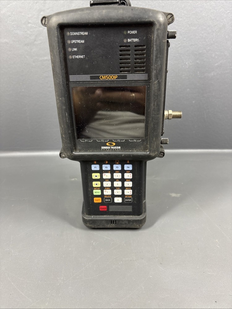 CM500IP SUNRISE TELECOM COAX CABLE TESTER & CABLE MODEM NETWORK ANALYZER