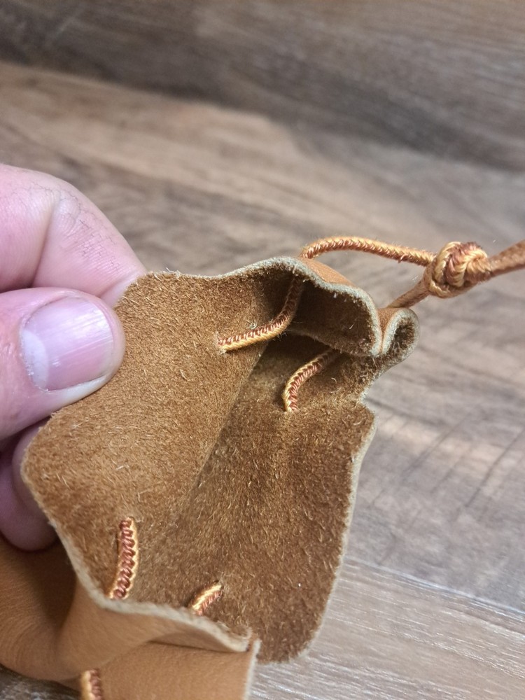 Vtg. Leather Muzzleloader Roundball Bag