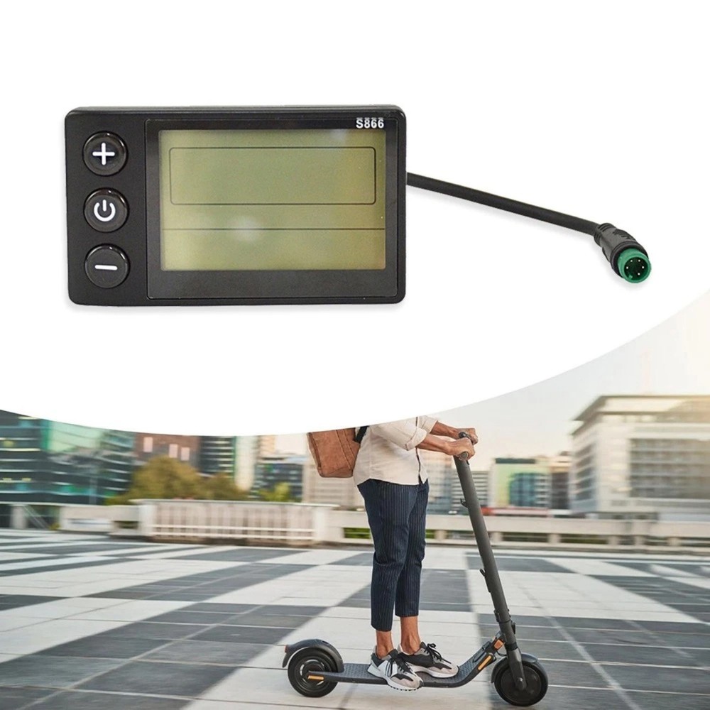 Universal E-Bike Speedometer LCD Screen for Electric Scooter Handlebars 1PCS