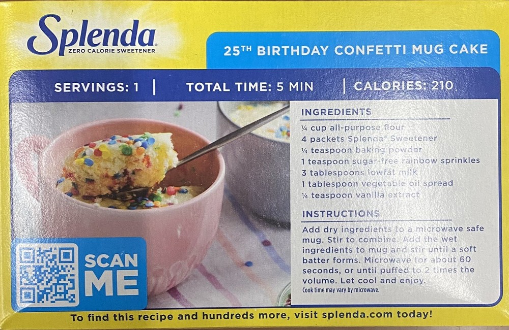 SPLENDA Zero Calorie Sweetener 200 Count Packets 7 oz Box