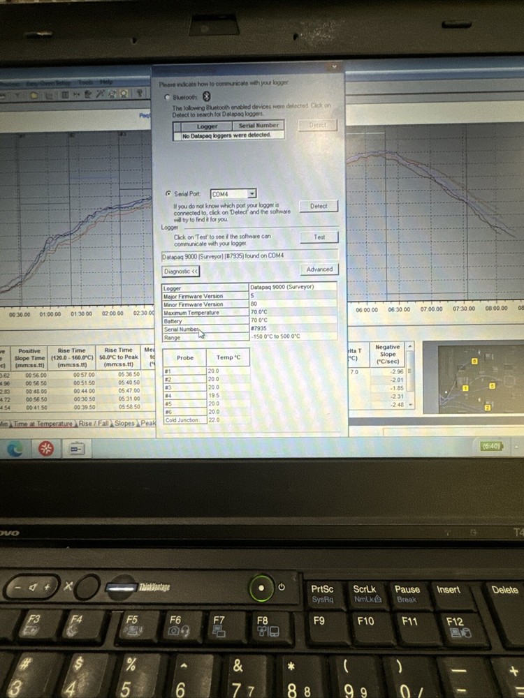 DATAPAQ Q18 (DQ1860) Reflow Profile Tracker System Everything Tested working