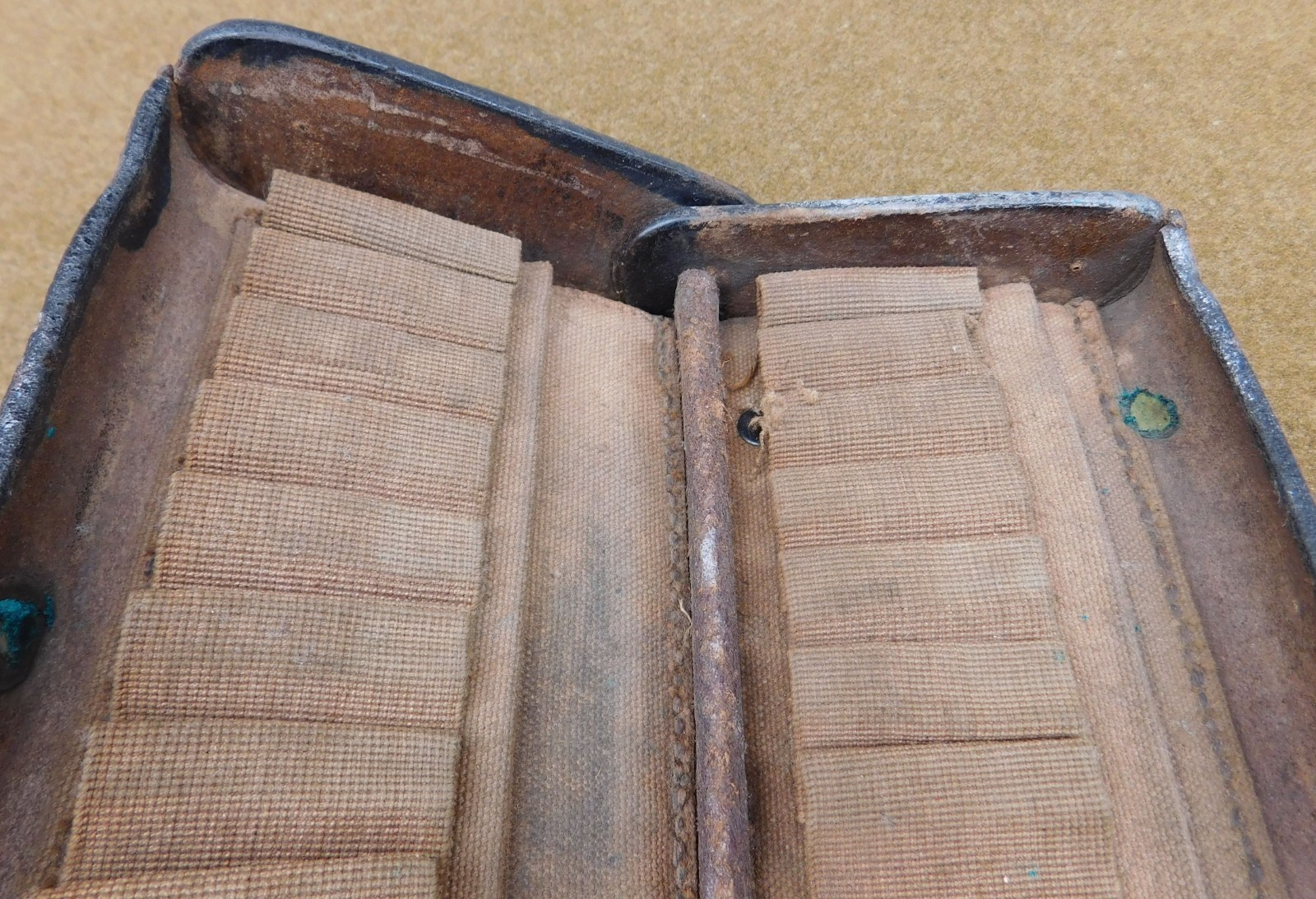 RARE ORIGINAL INDIAN WARS USM U.S. MARINE CORPS M1874 MCKEEVER CARTRIDGE BOX