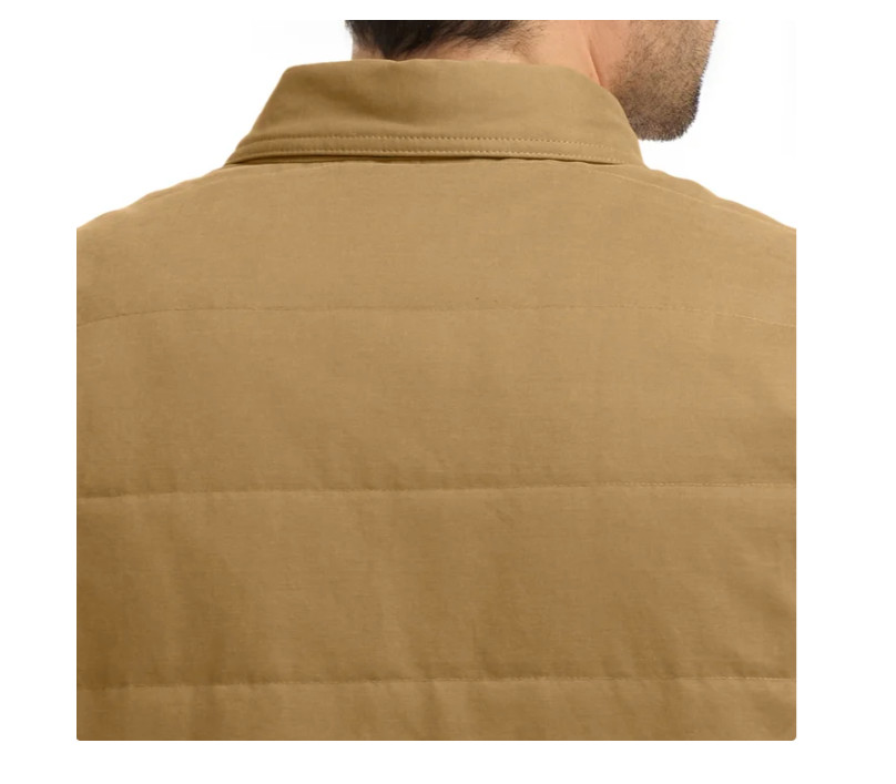 Hurley Men's Quilted Shirt Jacket Tan Size L