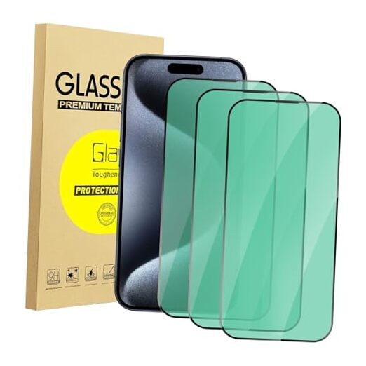 Anti Blue Light Screen Protector for 3 Pack Blue Light Blocking iPhone 15