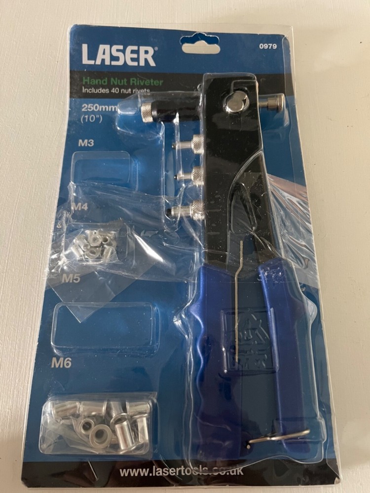 Laser Hand Nut Riveter (only incl. nut size M4 & M6)