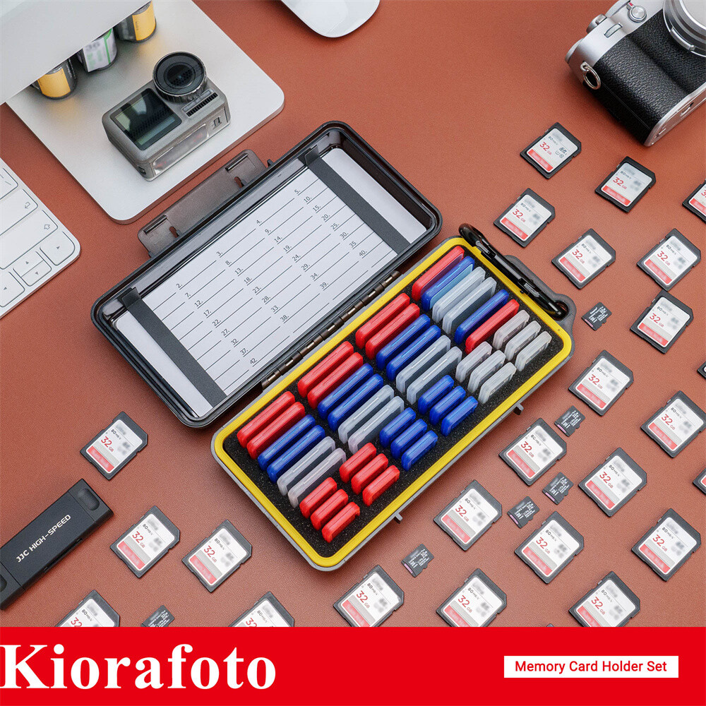 Clear Plastic Memory Card Case Holder Storage for 24 SD SDHC +18 Micro SD MSD TF