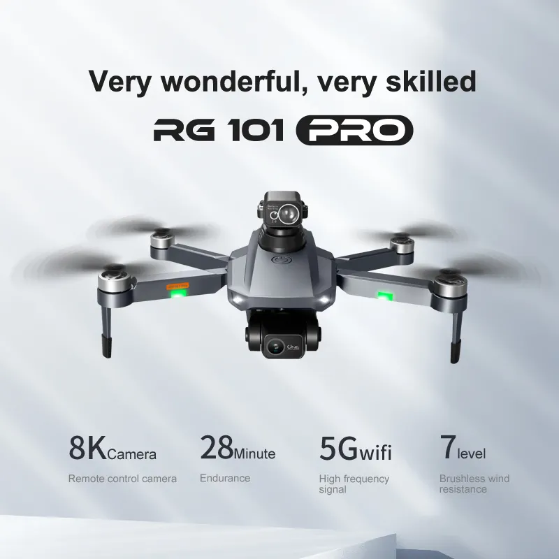 ISPEKTRUM RG101 Pro Drone 8K Camera 2-Axis Gimbal 360 Obstacle Avoidance