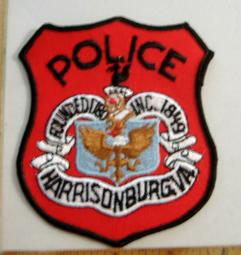 HARRISONBURG VIRGINIA POLICE FABRIC PATCH
