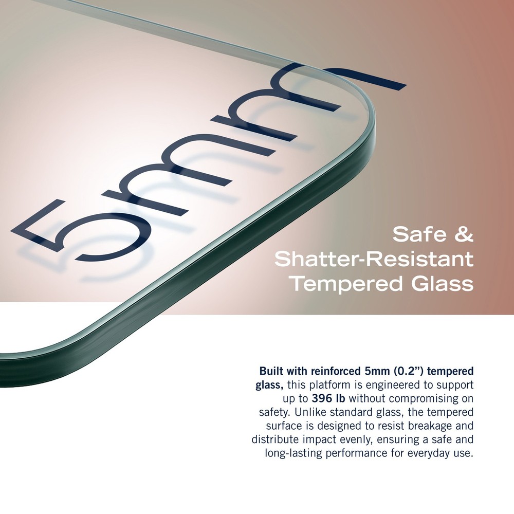 396-Lb Capacity Digital Bathroom Scale, Bluetooth, LED Display, BMI