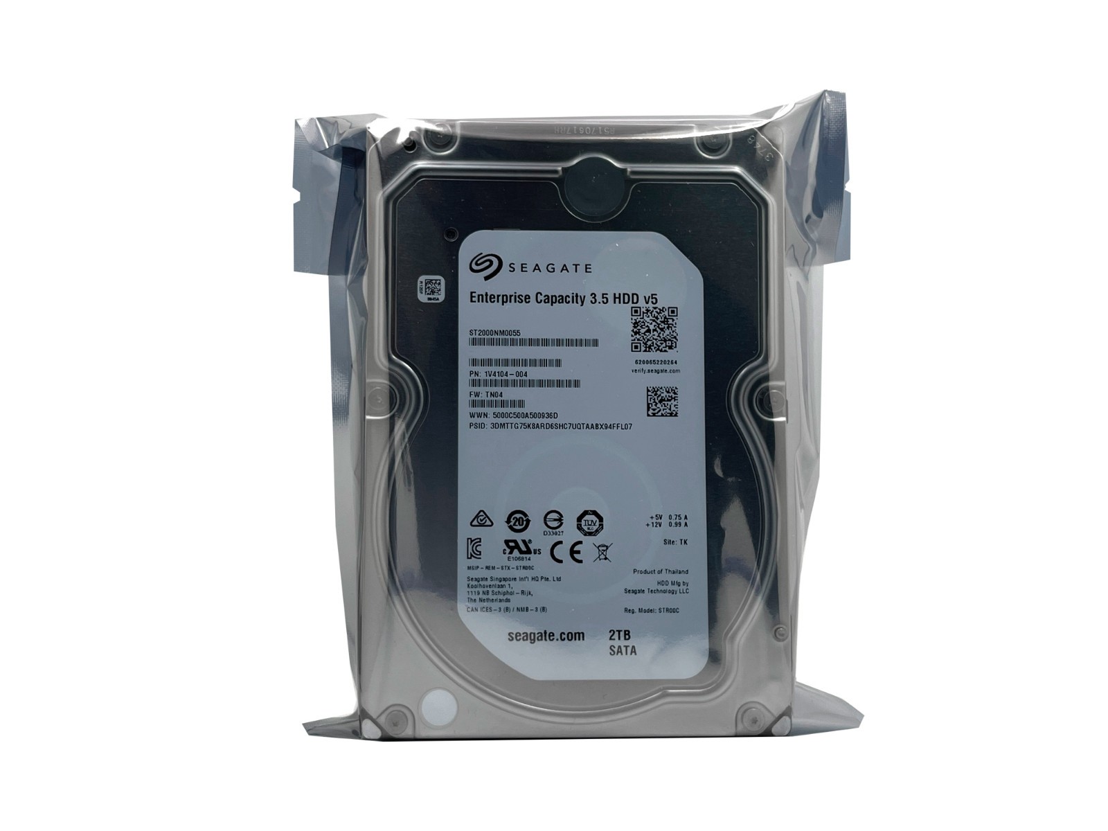 Seagate ST2000NM0055 2TB 128MB 7200RPM 3.5" SATA 6.0Gb/s Enterprise Hard Drive