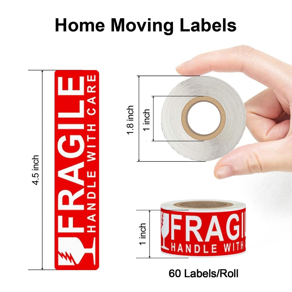 960 Count Home Moving Labels,16 Rolls Different Color Coding Moving Labels fo...