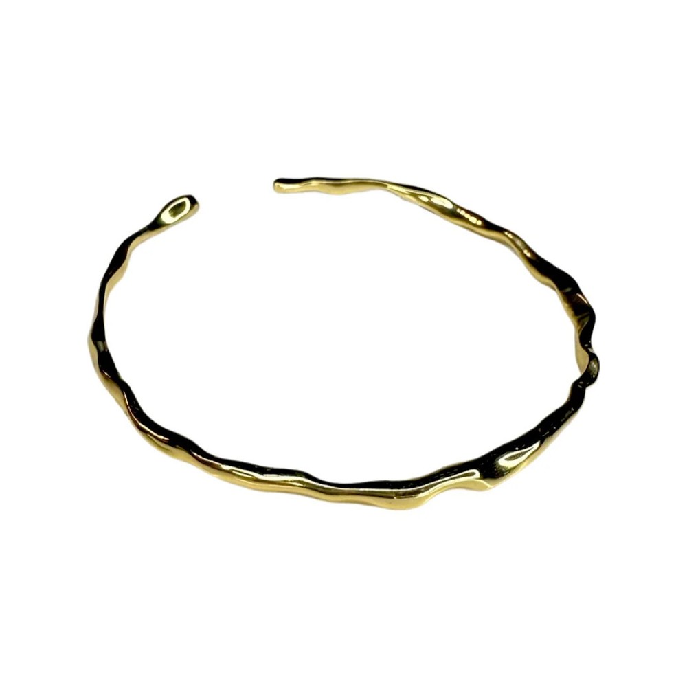 High Polish Thin Wave Cuff