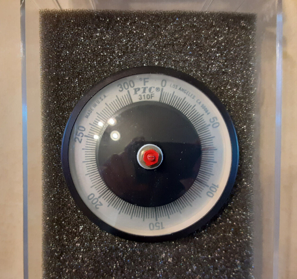 PTC Instruments 310F Surface Thermometer 0-300F Degrees Vintage Model w/ Case