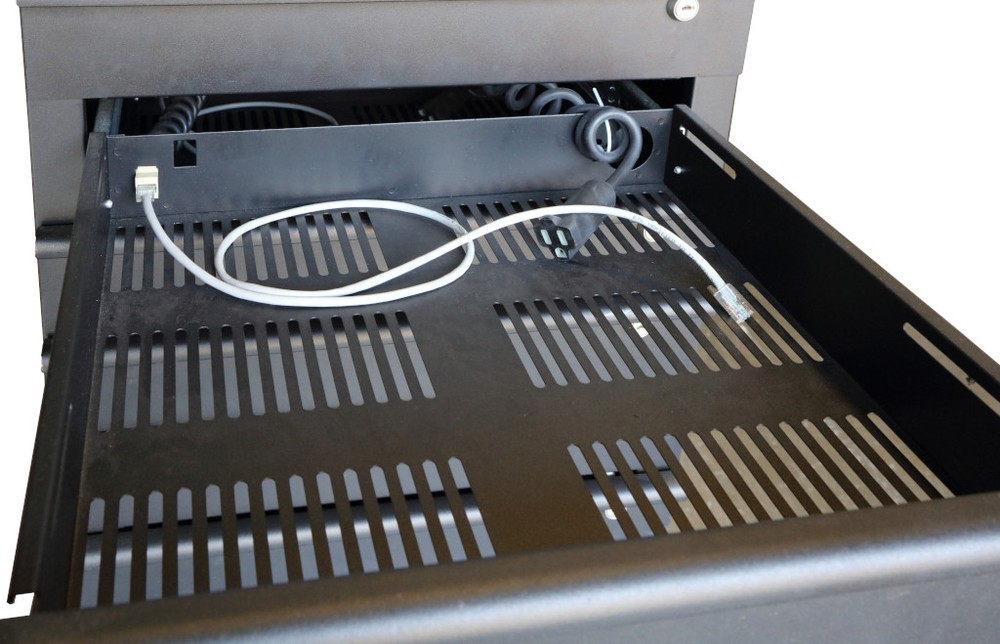 Laptop Lock-Up By Static Safe -- Ten Compartments w/Power and Network