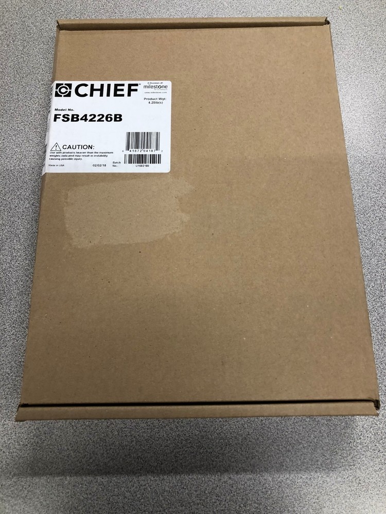 Chief FSB4226B Small Flat Panel Screen Interface Bracket - 200 X 200 Black