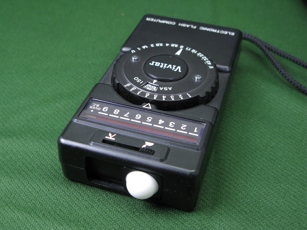 Vivitar Electronic Flash Computer Flash Meter Black Read Description