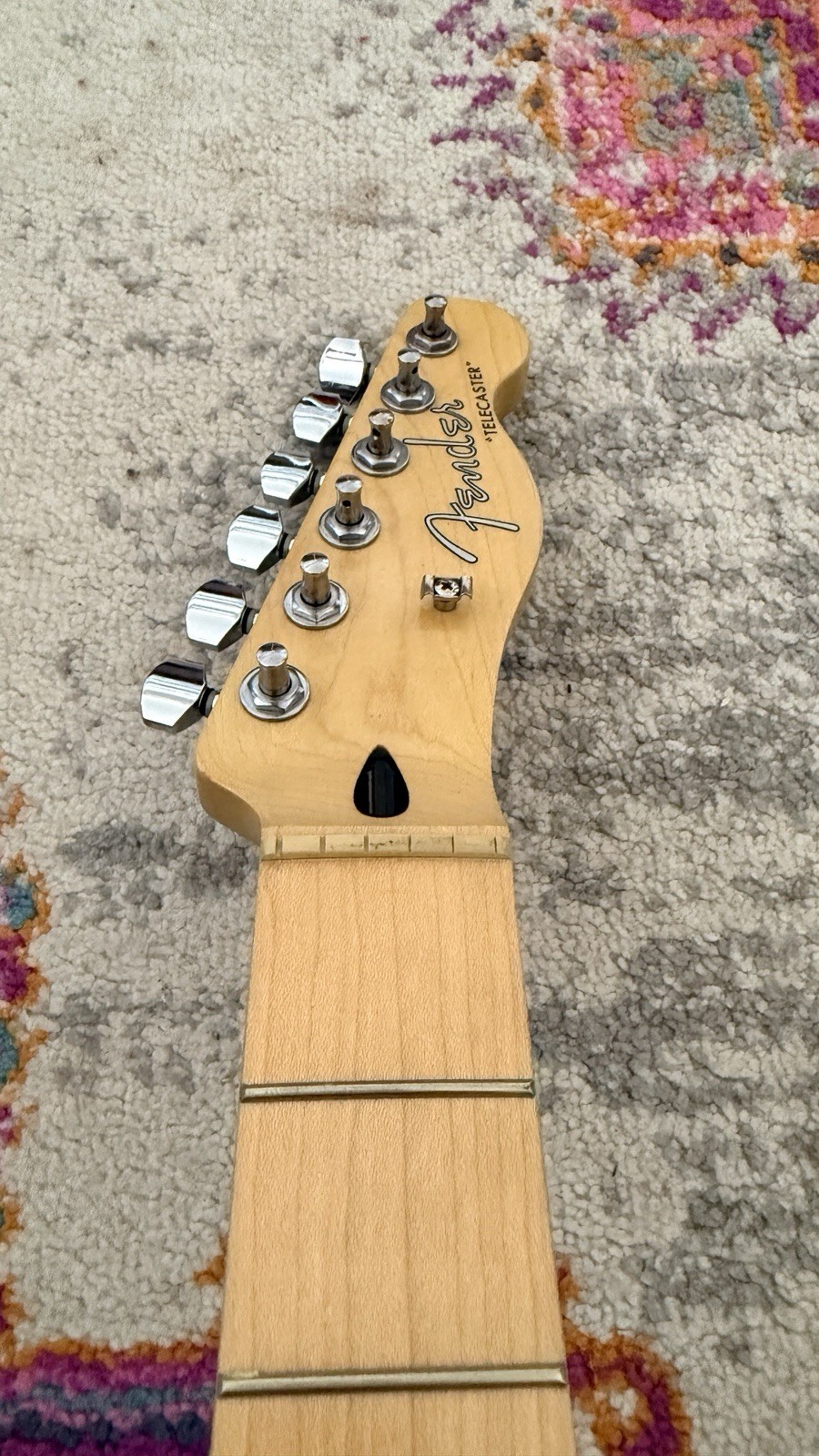 Fender Squier Telecaster Neck Maple Fretboard - Updated Logo& Amber Nitro Relic