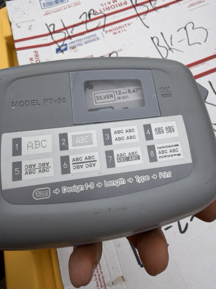 Pre-owned Brother Pt-90 Label Thermal Printer