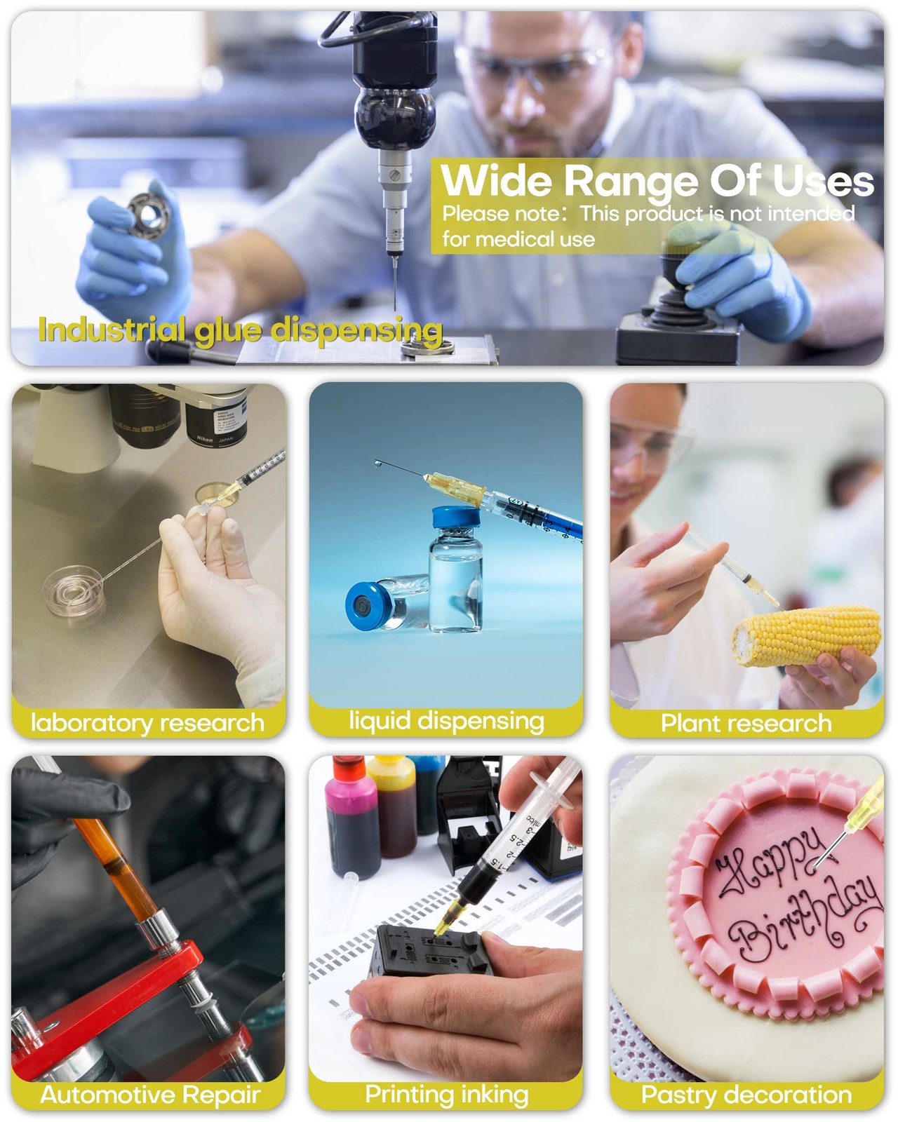 Disposable Needle - 30 Gauge Needles 1/2 Inch,100Pcs Sterile 30G-0.5 Inch