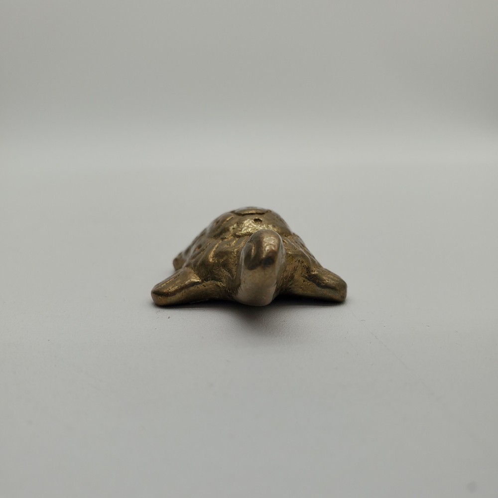 Miniature Brass Turtle Figurine