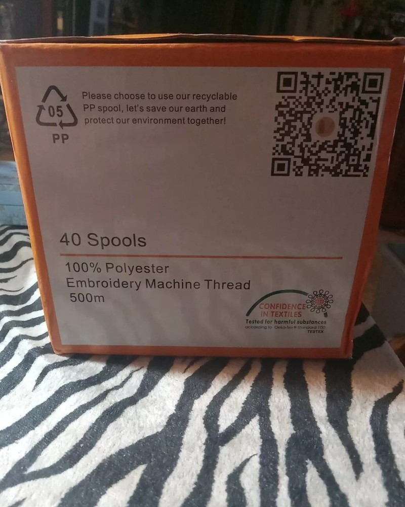 Brothreads 40 Brother Colors Polyester Machine Embroidery Thread Kit 500M..NEW