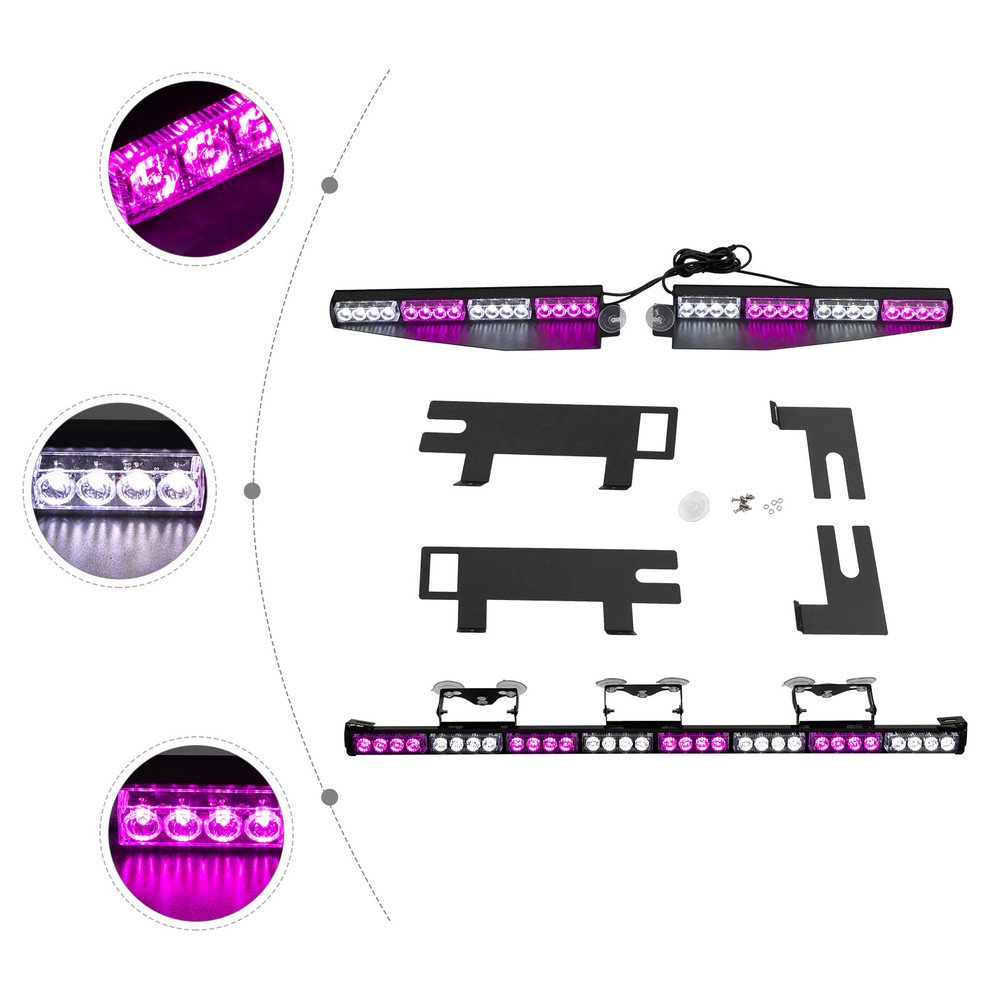 Emergency Rooftop Flash Warning Traffic Advisor Waterproof LED Strobe Light Bar