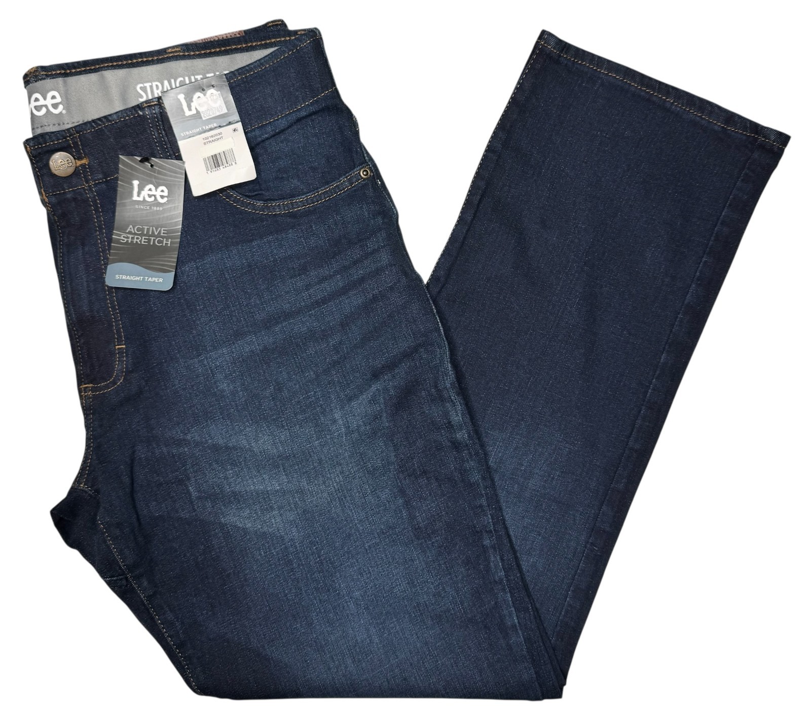 Lee #11758 NEW Men's Motion Flex Waistband Active Stretch Straight Taper Jeans