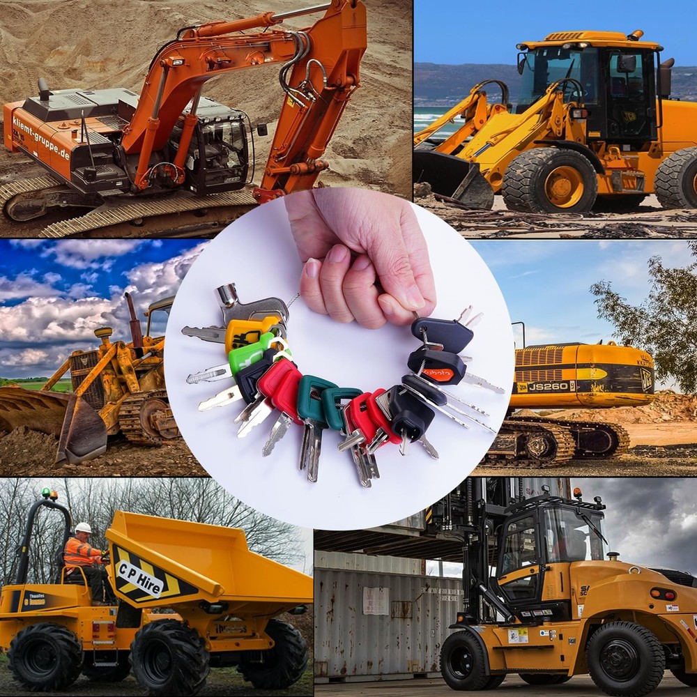 Multi Type Heavy Equipment Master Keys, 22 Contractor Machinery Ignition Exca...