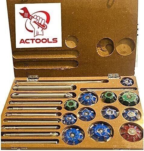 Large Carbide Mounted Valve Seat Cutter Set 30 45 70 (20 Degrees) USA ACTOOLS