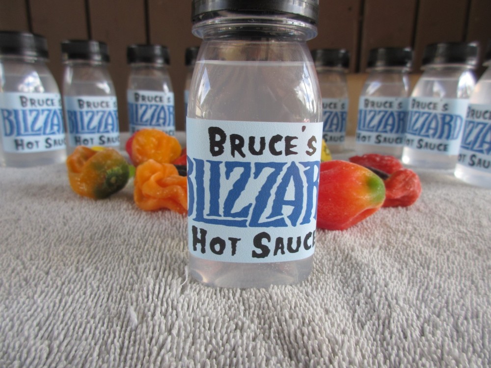 Bruce's "BLIZZARD" hot sauce