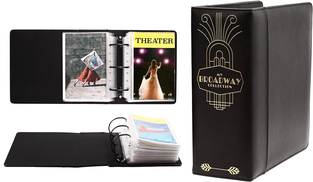 Binder for Holding Broadway Play Program and Theater Programs with 30 Custom ...