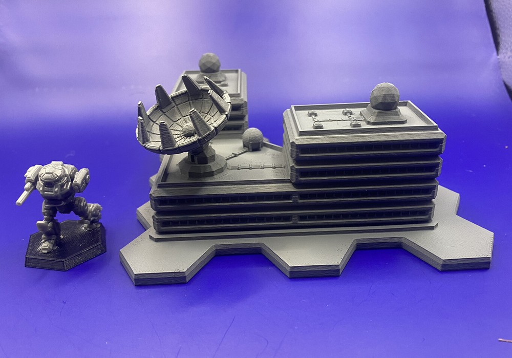 Comstar Communications Array Hex Base, Tabletop War Game Terrain Battletech 6mm