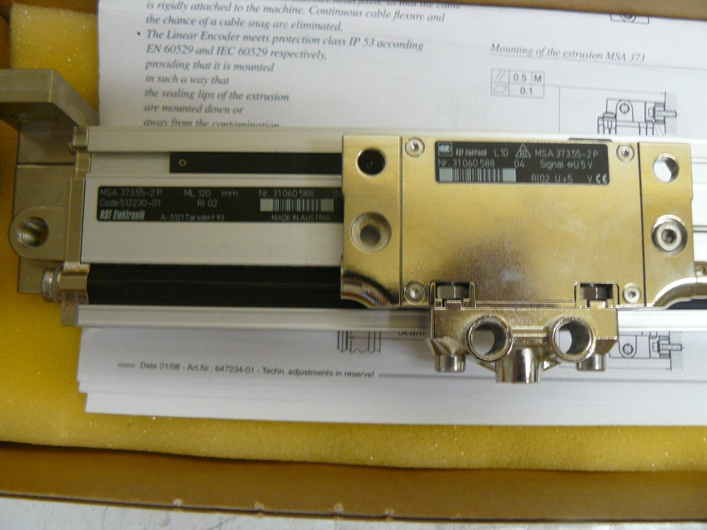 RSF ELECTRONIC MSA 373.55-2P LINEAR ENCODER 120MM CODE 512230-01 NEW