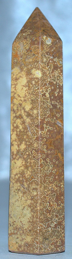 Pretty Orbicular Ocean Jasper Tower 4.66"/233 Grams