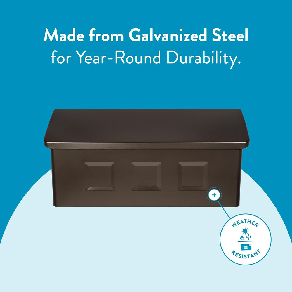 Wayland™ Vertical Wall-Mounted Mailbox for Outside, Rust-Resistant Galvanized St