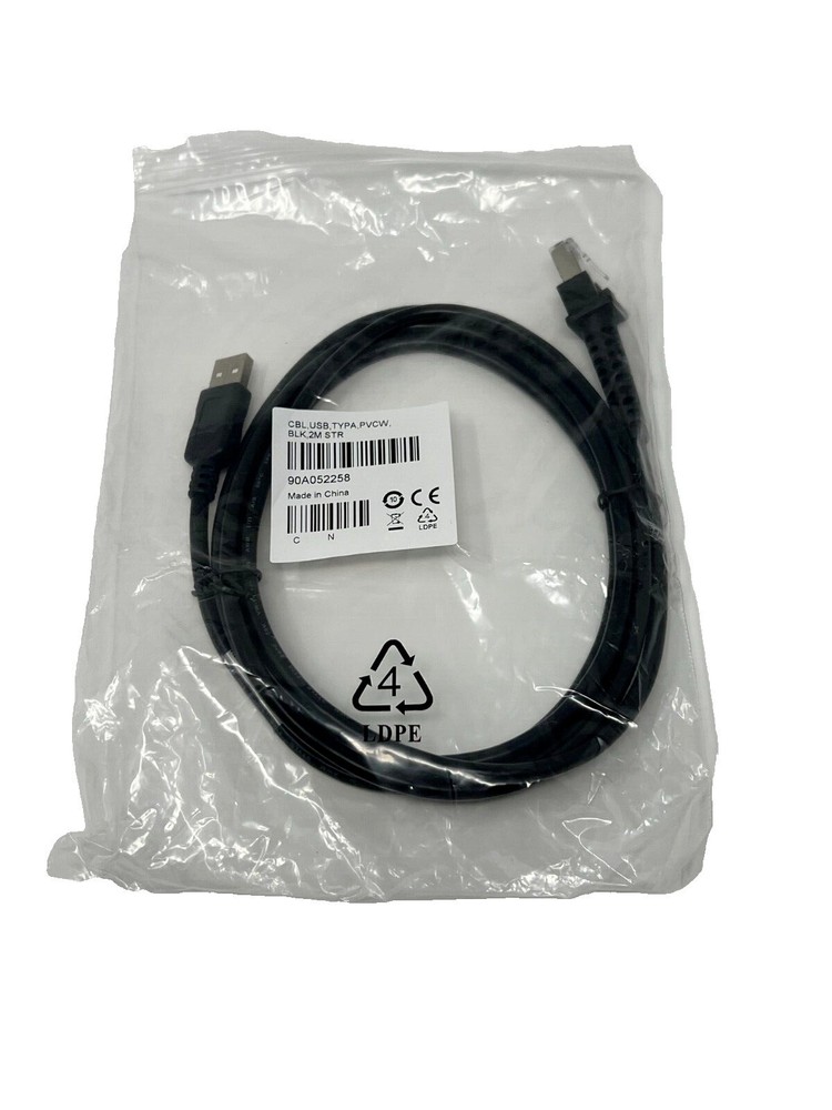 Datalogic Authentic Cable 90A052258 Scanner, USB, Type A, Data Transfer, 2M