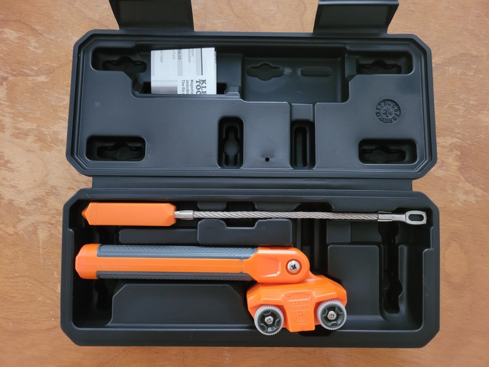 Klein Tools 50611 Magnetic Wire Puller Stainless Steel Cable Pulling Tool