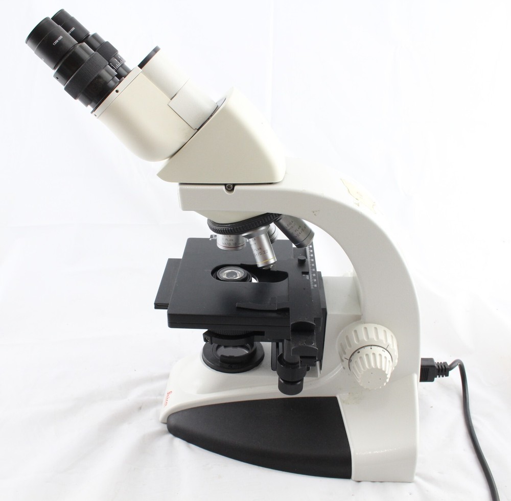 Leica DME 4x 10x 40x 100x C Plan Infinity Objectives Binocular Microscope