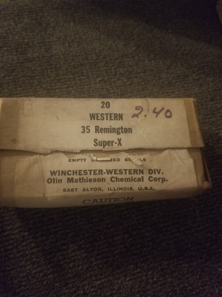 Winchester Two-Piece Shell Boxes. Both 35 Remington. Super X & Super Speed
