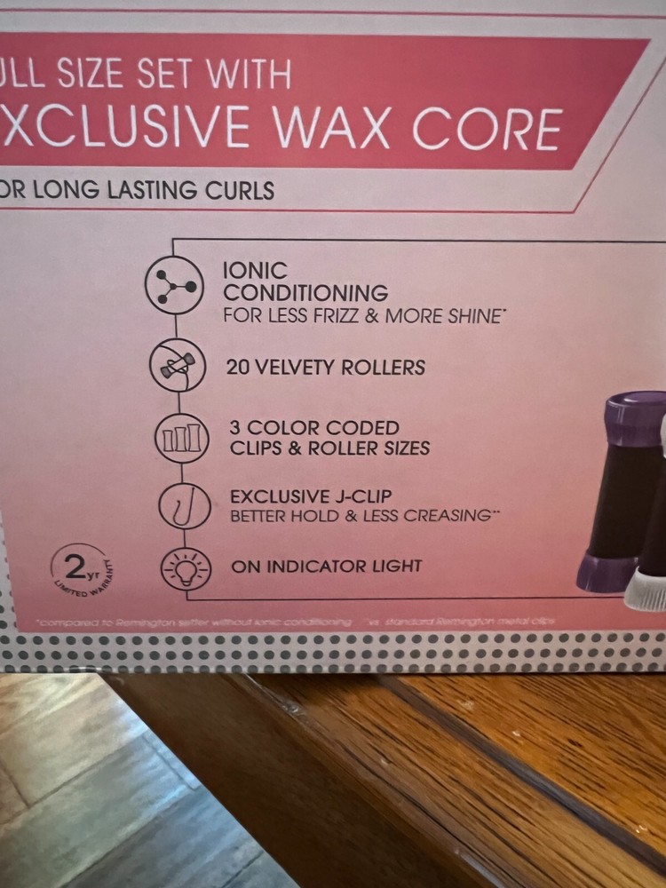 Remington Full Size Hot Roller Set with Exclusive Wax Core (AG) - 20 Rollers