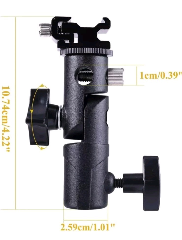 FOTYRIG Camera Speedlite Mount Flash Stand Bracket Umbrella Mount Holder Shoe...
