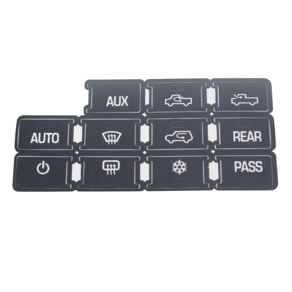 Replacement Climate Control Button Stickers For 2007-2014 Chevrolet GMC HVAC New