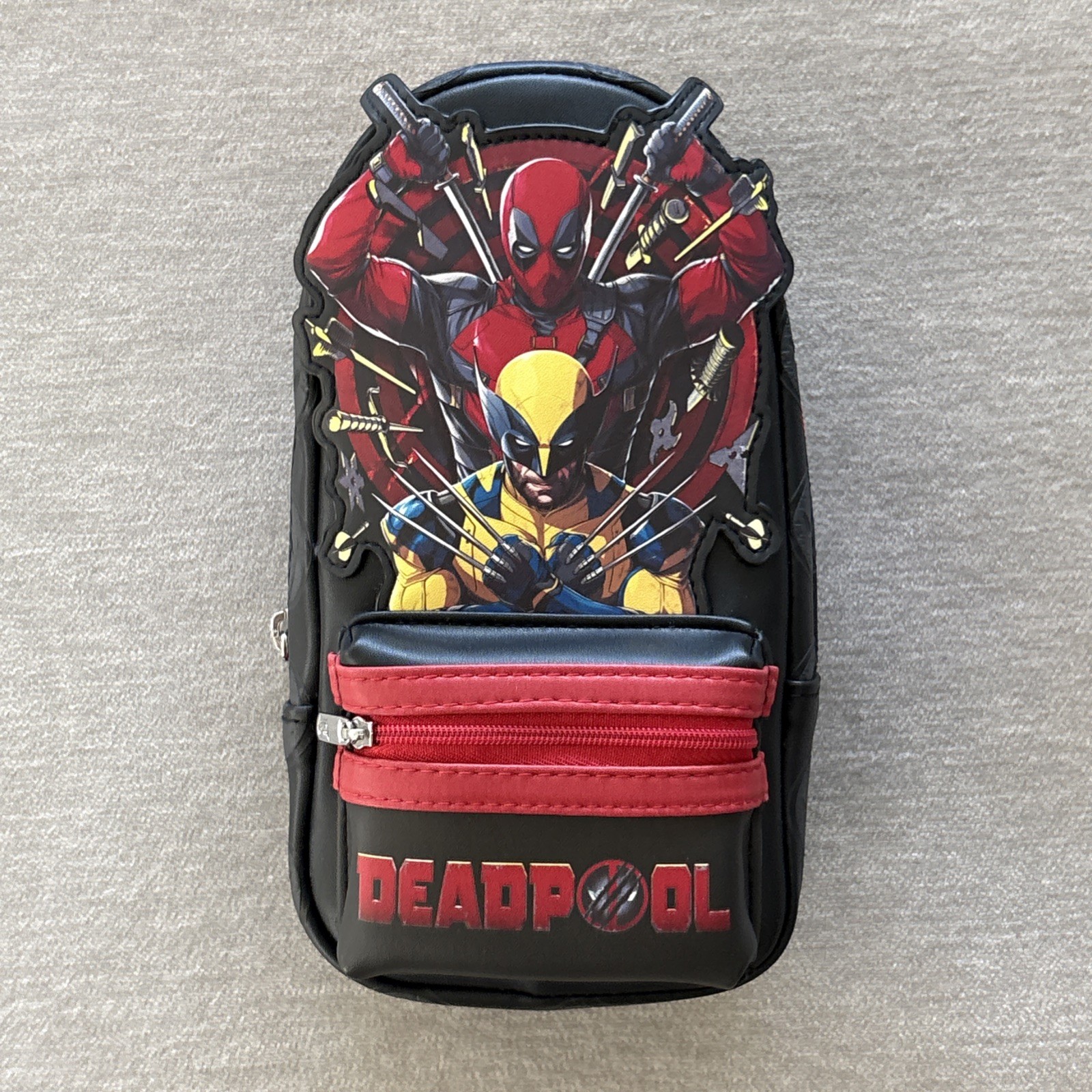Loungefly Marvel Deadpool & Wolverine Pencil Case Clutch Bag New With Tags