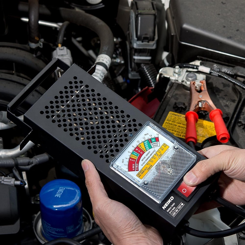Car Battery Tester 100 AMP | 6V & 12V Load Checker | CCA Analyzer Tool