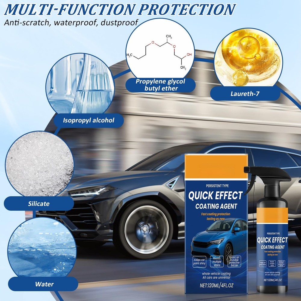 2Pcs Quick Effect Coating Agent for Car, Advanced 2 Fl Oz (Pack of 2), a-1
