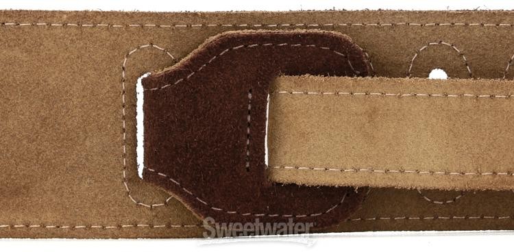 Levy's MS26 Suede Guitar Strap - Brown