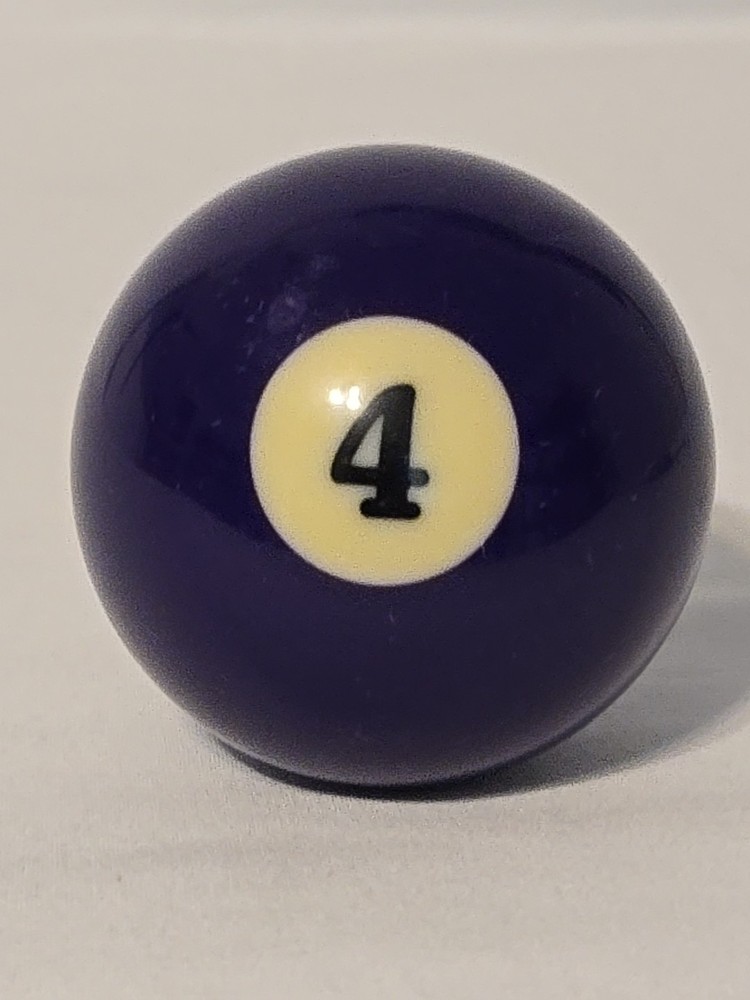 Vintage Purple #4 Solid 2 ¼" Single Pool Ball For Replacement Or DIY