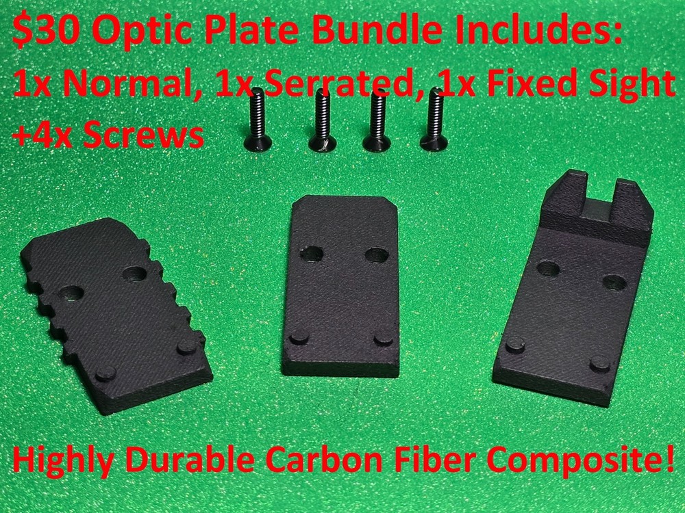 Beretta Apx A1 Carry Optic Plate RMS-C (Shield)  (3x Bundle)